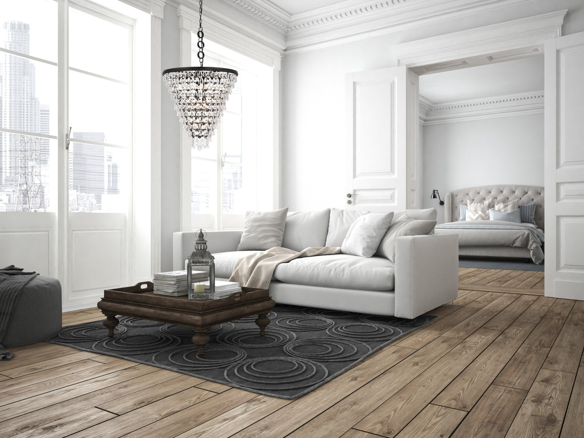 Nordic 7 lights black chandelier