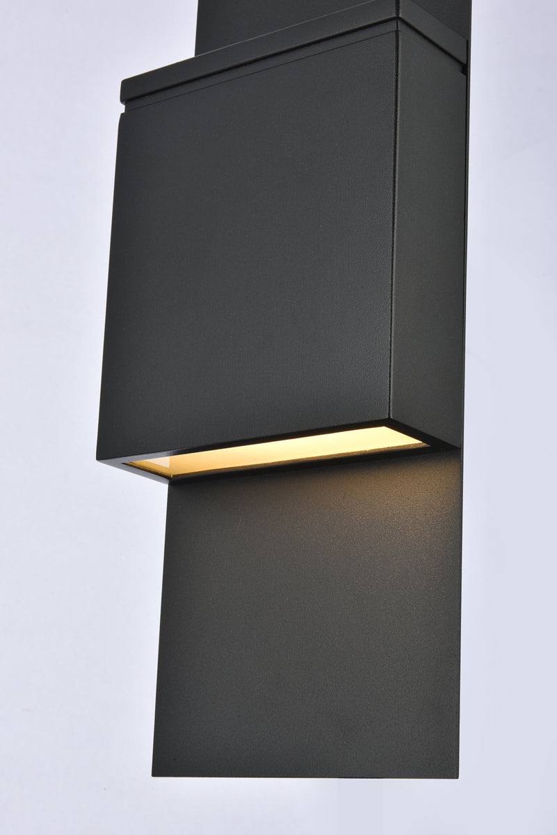 Raine Integrated LED wall sconce  in black