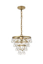 Kora 3 light Brass Pendant