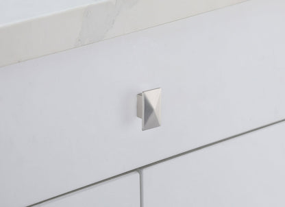 Perry 2" Brushed Nickel Rectangle Knob Multipack (Set of 10)