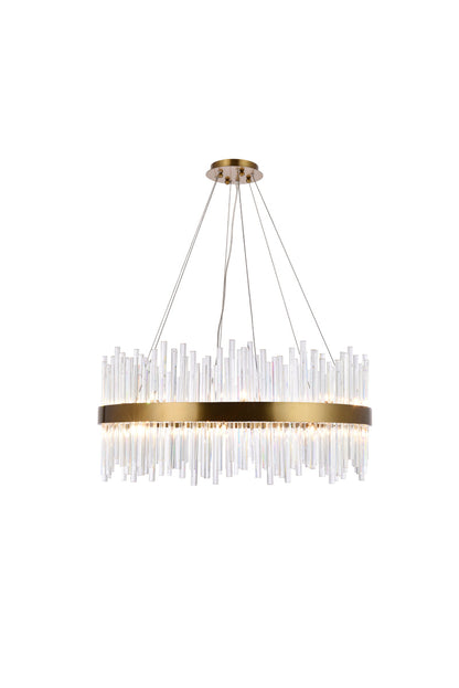 Dallas 18 light Gold Chandelier Clear Royal Cut Crystal