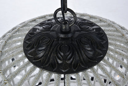 Olivia 3 light Dark Bronze Pendant Clear Royal Cut Crystal