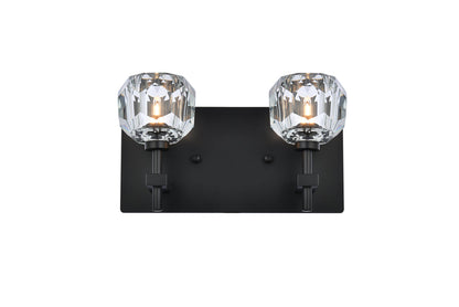 Graham 2 Light Wall Sconce in Black