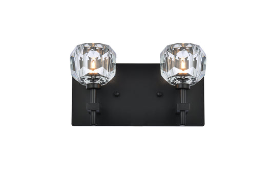 Graham 2 Light Wall Sconce in Black