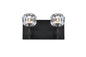 Graham 2 Light Wall Sconce in Black