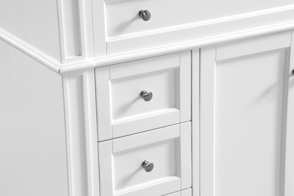 40 In. Single Bathroom Vanity Set In White