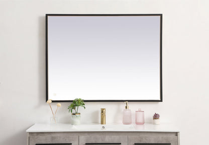 Pier 30x40 inch LED mirror with adjustable color temperature 3000K/4200K/6400K in black