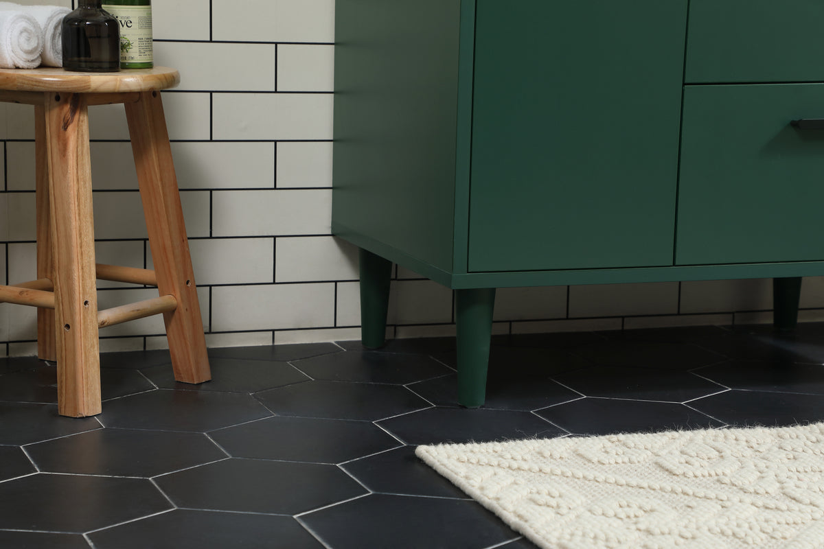 30 inch bathroom vanity in Green