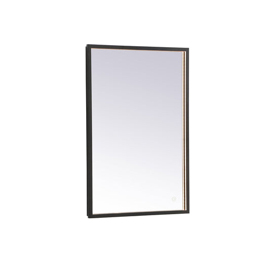 Pier 20x30 inch LED mirror with adjustable color temperature 3000K/4200K/6400K in black