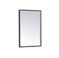 Pier 20x30 inch LED mirror with adjustable color temperature 3000K/4200K/6400K in black