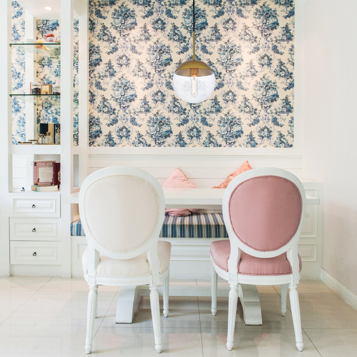 Eclipse 1 Light Brass Pendant With Clear Glass