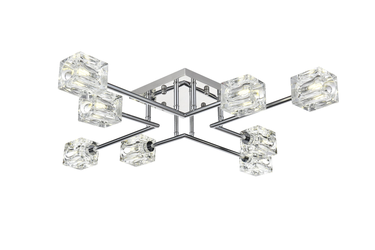 Lyra 32 inch Flush Mount in Chrome