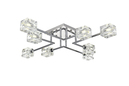 Lyra 32 inch Flush Mount in Chrome