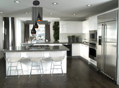 Nora Collection Pendant D14.5in H11.5in Lt:3 Black finish