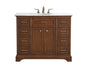 42 in. Single Bathroom Vanity set in teak