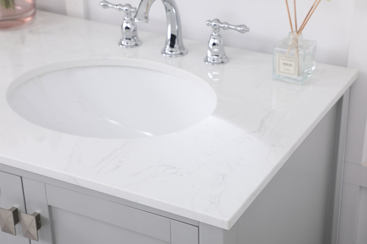 72 inch Double Bathroom Vanity in Gray