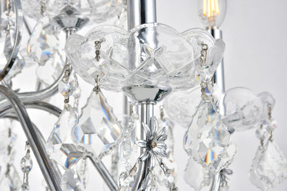 St. Francis 12 light Chrome Chandelier Clear Royal Cut Crystal