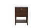 2 Doors Cabinet 24 In. X 18 In. X 34 In. In Antique Coffee