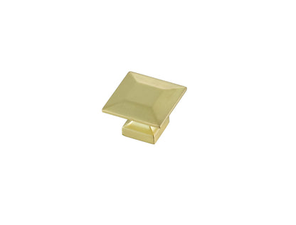 Cecil 1.3" Brushed Gold Square Knob Multipack (Set of 10)