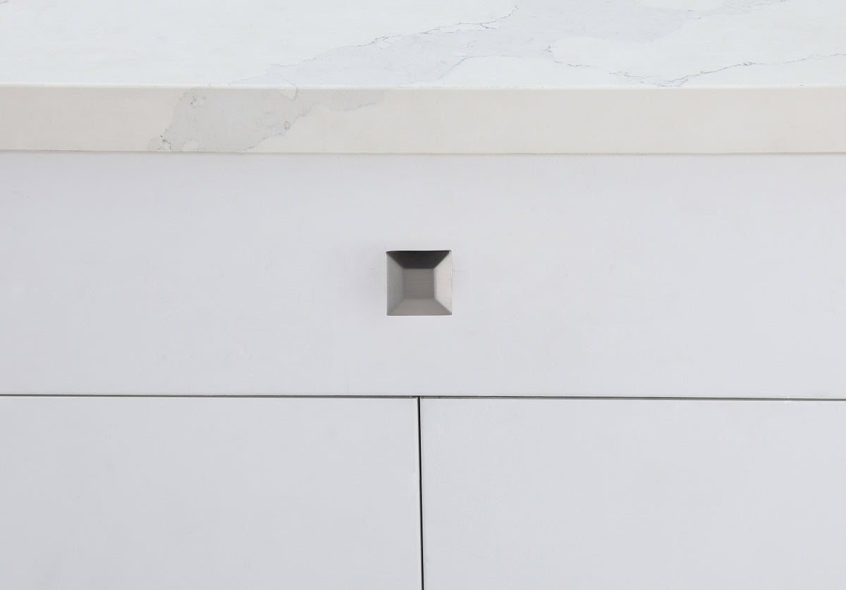 Cecil 1.3" Brushed Nickel Square Knob Multipack (Set of 10)