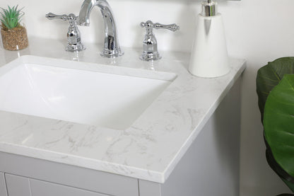24 inch Single Bathroom Vanity in Grey