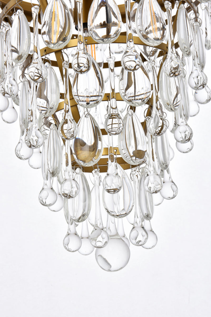 Nordic 3 lights brass pendant