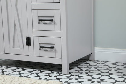 32 inch Single bathroom vanity in grey