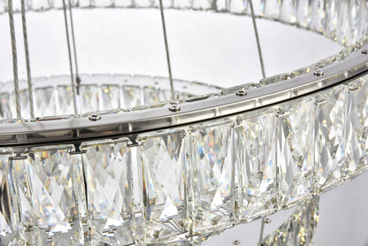 Monroe Integrated LED chip light Chrome Chandelier Clear Royal Cut Crystal