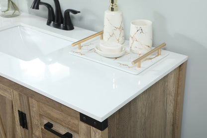 48 inch Single bathroom vanity in natural oak