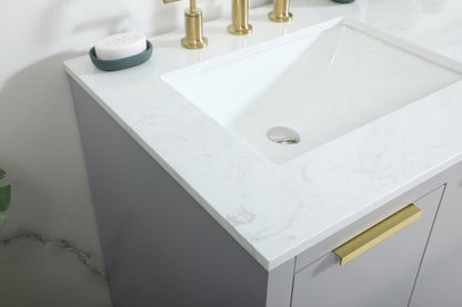 60 inch double bathroom vanity in grey