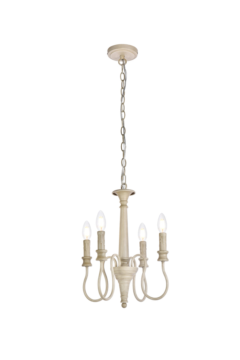 Flynx 4 lights pendant in weathered dove
