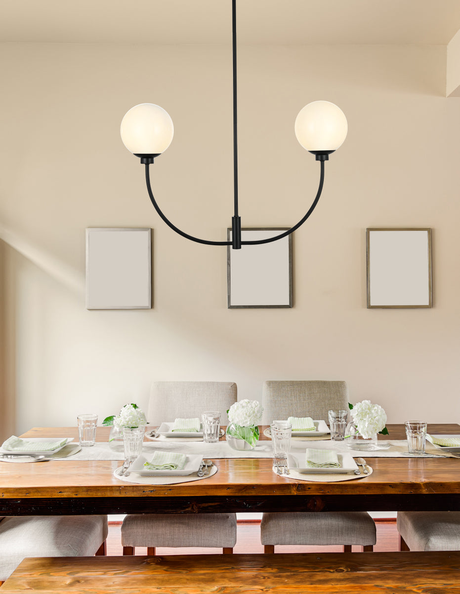 Nyomi 30 inch chandelier in Black