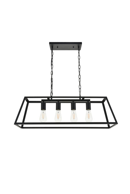 Resolute 4 light black Pendant