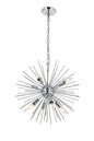 Timber 8 light Chrome Pendant
