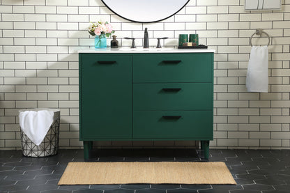 42 inch bathroom vanity in Green