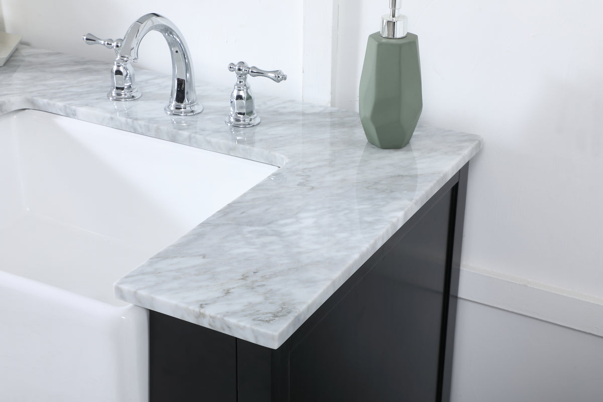 72 inch double bathroom vanity in black