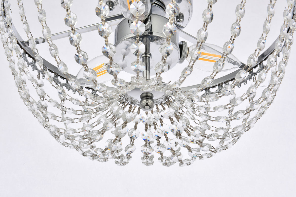 Kylie 14 inch flush mount in chrome