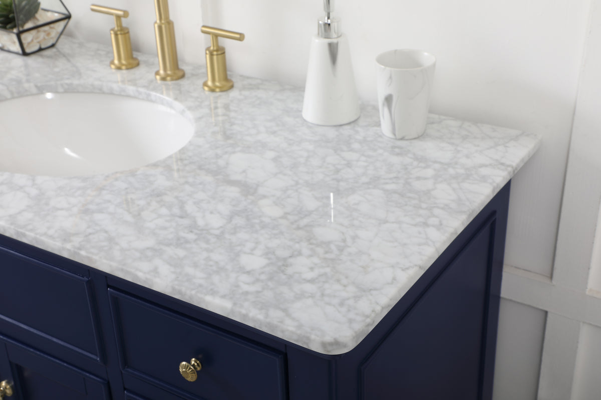 48 inch Single bathroom vanity in blue