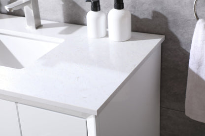 42 Inch SIngle Bathroom Vanity In White