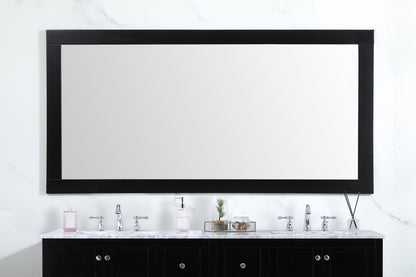 Aqua vanity mirror 72x36 inch in black