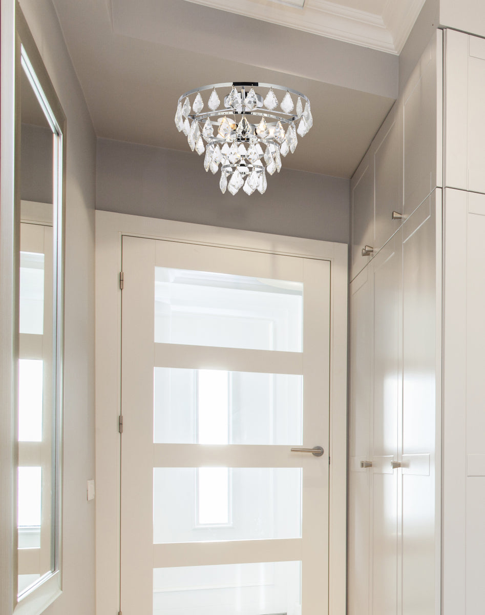 Ella 14 inch flush mount in chrome