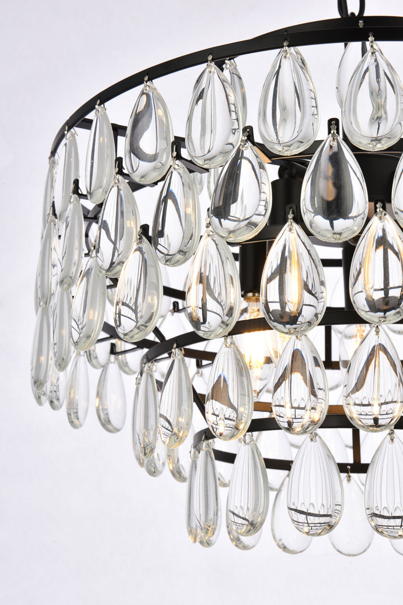 Mila 18 inch pendant in black