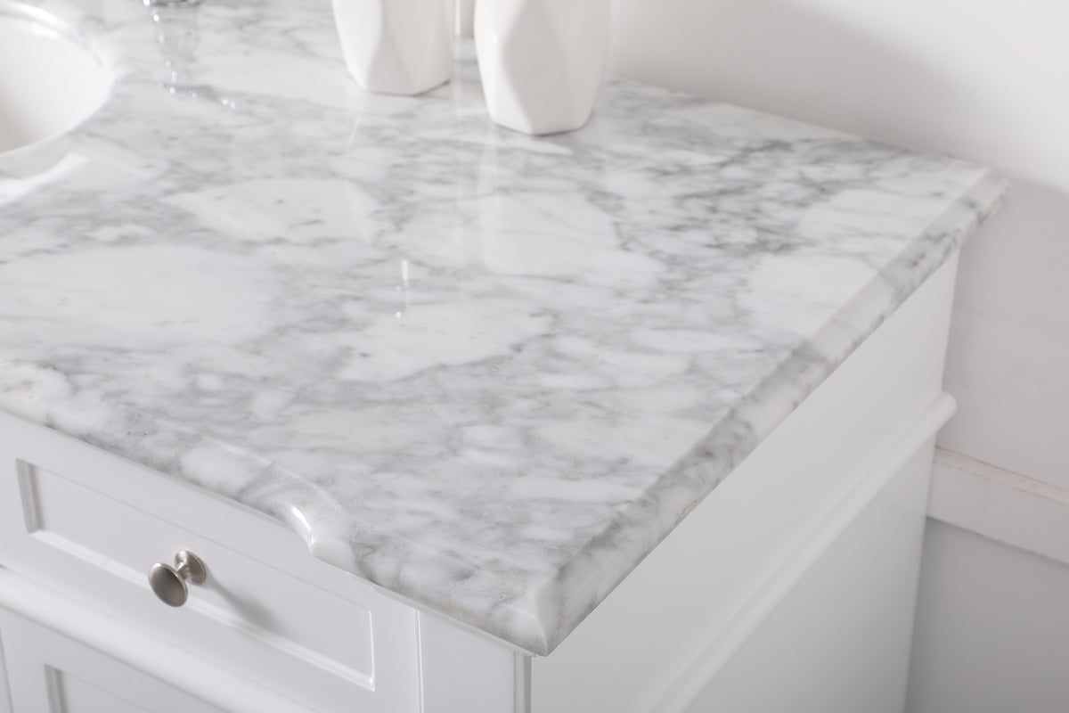 60 inch Single Bathroom Vanity set in White