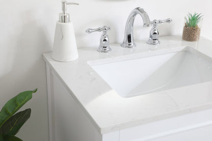 24 inch Single Bathroom Vanity in White