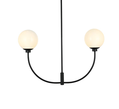 Nyomi 30 inch chandelier in Black