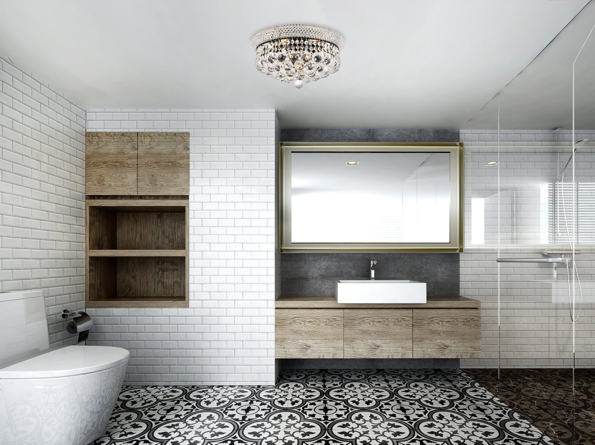 Primo 16 inch black flush mount