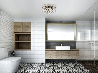 Primo 16 inch black flush mount