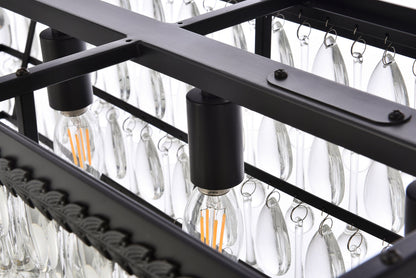 Nordic 40 inch rectangle pendant in black