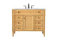 42 inch Single bathroom vanity in natural wood