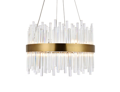Dallas 14 light Gold Chandelier Clear Royal Cut Crystal